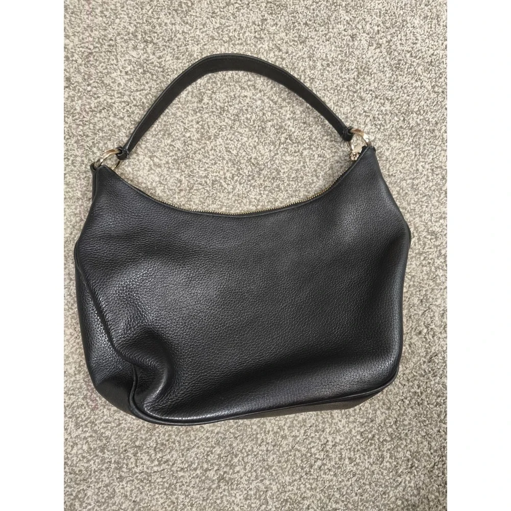 Kate Spade New York‎ Black Pebbled Leather Hobo Shoulder Bag Purse